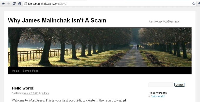 James Malinchak Worthless Blog